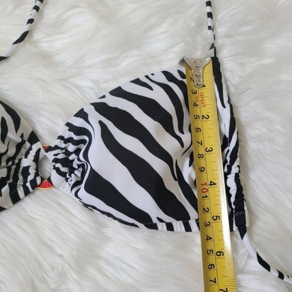 Victoria's Secret Swim Top Zebra Print ,Size S 🎈 - Picture 8 of 13